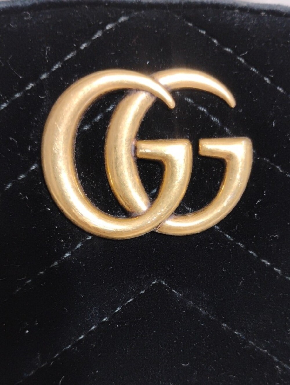SALE! Gucci Black Velvet GG Marmont Body Waist Bag W/DB - Picture 12 of 16